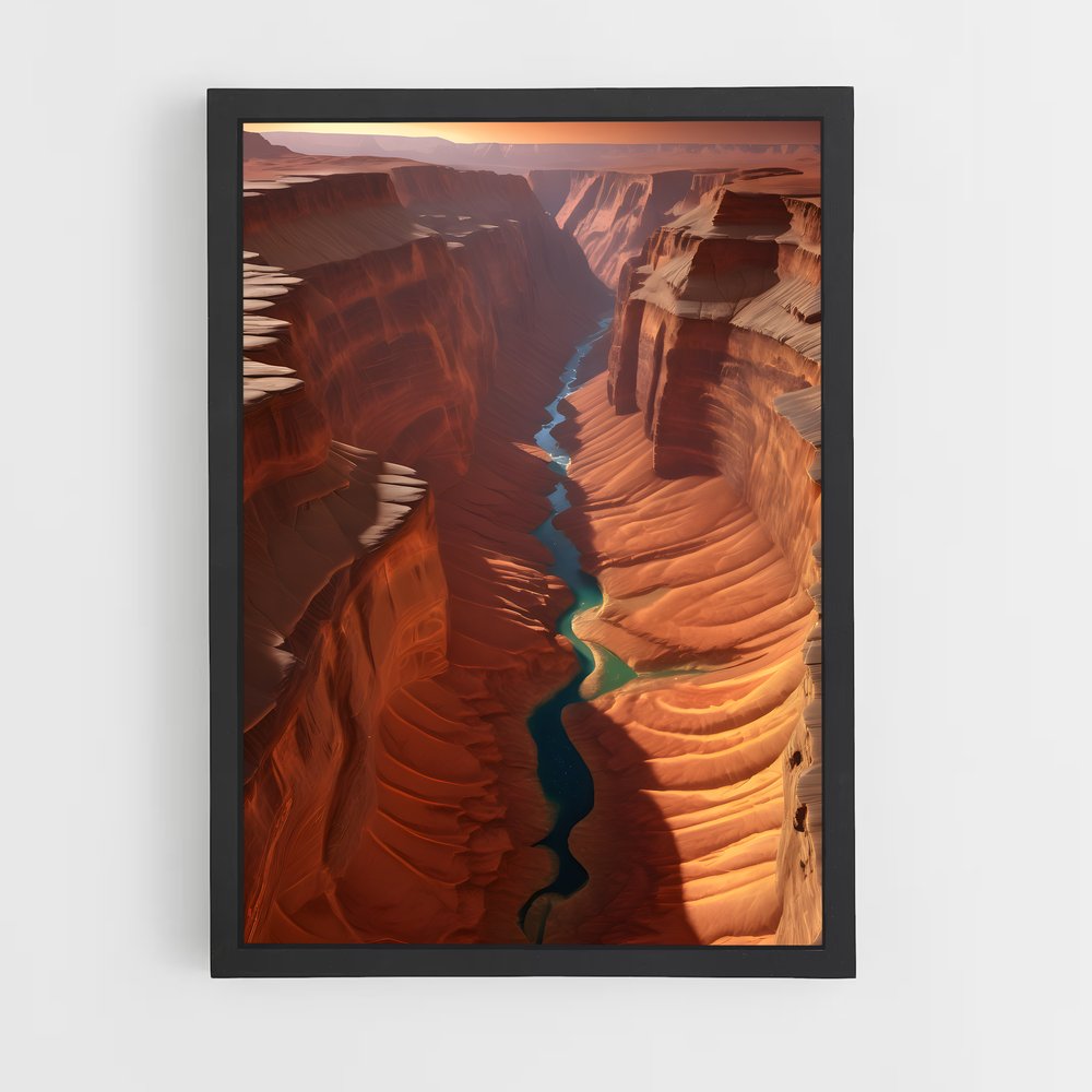 Poster Splendide de Valles Marineris – affiche Système solaire (vue 2)